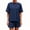 Navy blue, variant on Short Sleeve Women 2 Pieces Matching Sets Ribbed Tops and Shorts Lounger Sets