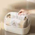 thumbnail image 4 of TIMIFIS Plastics Desktop Paper Casket, Tissue Box Living Room High End Coffee Table Paper Drawer Dining Room Bedroom Desktop Paper Drawer Kitchen Living Room Bathroom Tissue Box Desk Organizer, 4 of 6