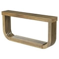 thumbnail image 3 of Resenkos Mid-Century Modern Wood Table, U-Shape Sofa End Table, Vintage Entryway Console, Stylish Living Room Accessory, 3 of 6