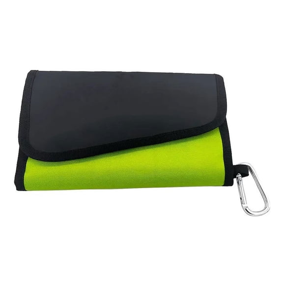 Fishing Lure Storage Wallet Fishing Tackle Bag with Carabiner Fishing Tackle 6 Pocket Baits Case Artificial Baits Bag