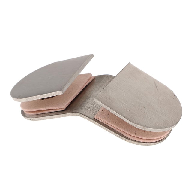 Soporte para estante de vidrio de bronce semicircular, estantes de madera acrílica antioxidantes 135 grados de doble cara