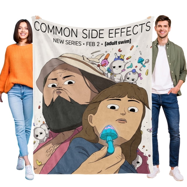 Efectos Secundarios Comunes anti-pilling, suave, ligera, esponjosa y acogedora de lujo para hogar y cocina – Perfecta para niños y adultos, 100 x 150 cm