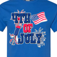 thumbnail image 4 of Inktastic 4th of July with Fireworks American Flag and Rocket T-Shirt, 4 of 5