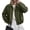 Army Green, variant on PRETTYGARDEN Women's Faux Suede Cropped Bomber Jacket | Long Sleeve Zip Up Casual Going Out Jackets Coat, Oversized Loose Fit Western Outfits, Trendy Outerwear, Fall Clothes