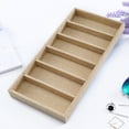 thumbnail image 4 of Sunglasses Organizer Storage Tray, 6 Slot Yellow Linen Glasses Box Tray Protective  for Watches, 4 of 7