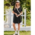 thumbnail image 5 of EKOUAER Nightgowns for Women Bamboo Viscose Sleep Shirts Short Sleeve Night Shirts Casual Sleep Dress Soft Sleepwear, 5 of 6