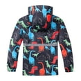 thumbnail image 4 of CYRBOKO Rain Jeckets for Boys, Printed Waterproof Long Sleeve Windproof Fall Outerwear Orange Size 10 T, 4 of 4