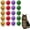 20PCS, variant on Green Puff Ball Cat Toy – Large Glitter Sparkle Soft Puff Ball for Cats, Interactive Play and Exercise Toy (Red)