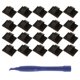 thumbnail image 1 of Paquete de 20 clips de montaje para sujetacables Cable rectangular autoadhesivo para atar y desatar la cuerda L Soledad Clips de la abrazadera del sostenedor del cable, 1 of 10