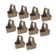 thumbnail image 5 of 10 piezas de portavasos con asa, soporte para bebidas de cartón portátil Marrón, 5 of 9