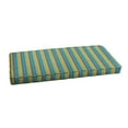 thumbnail image 2 of Humble and Haute Sunbrella Blue Stripe Indoor/ Outdoor Bench Cushion 37" to 56", Corded 47.5 in w x 18 in d, 2 of 5