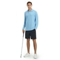 thumbnail image 5 of DTWOOO Men's Polo Shirt Long Sleeve Casual Solid Dry Fit High Performance Designed Collared Golf Men's Polo Shirt, 5 of 9