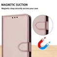 thumbnail image 2 of Wallet Phone Case For Samsung Galaxy A52 5G, PU Leather Flip Cover with 3 Credit Card Holders, Kickstand Removable Lanyard Slim Fit Magnetic Closure RFID Blocking Luxury Folio Shell, Rosegold, 2 of 8