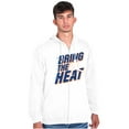 thumbnail image 5 of Bring The Heat Baseball Pitcher Zip Hoodie Sweatshirt Men Brisco Brands L, 5 of 6