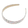 thumbnail image 4 of Unique Bargains 1 Set Hairband Flower Plaid Hair Accessories for Women Pink Beige, 4 of 5