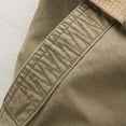 thumbnail image 3 of BXINGOHAI Men's Cotton Cargo Pants Breathable Baggy Tactical Pants Loose Fit Combat Pants Outoor Camping Hiking Pants With 8 Pockets Khaki,M, 3 of 5