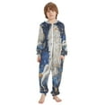thumbnail image 2 of BZSMCE Unisex One-piece Pajama Cotton Sleepwear Celestial Guardian Printed, 2 of 8