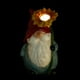thumbnail image 4 of KAKOWELY Estatua de gnomo de jardín con luz solar, figura de gnomo de exterior, adorno de gnomo de resina, 4 of 5
