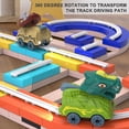 thumbnail image 6 of Dinosaur Building Children'S Educational Runway Clearance Toys Block Rail Car, 6 of 23
