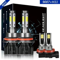 9007 High&Low Beam H11 Fog Light for Nissan Pathfinder 2005-2012 LED Headlight Bulbs White 4pcs