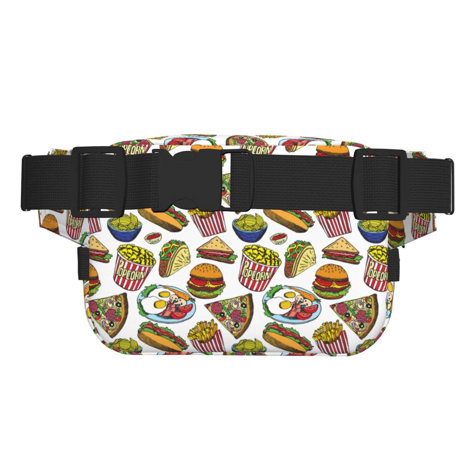 Kdxio Hot Dog With One Sausage Crossbody Double Layer Waist Bag Belt Bag for Unisex Fanny Pack Fashion Waist Packs for Hiking Running Shopping Traveling