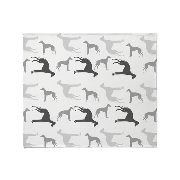 CafePress - Greyhounds Pattern Throw Blanket - Soft Fleece Throw Blanket, 50"x60" for All Ages