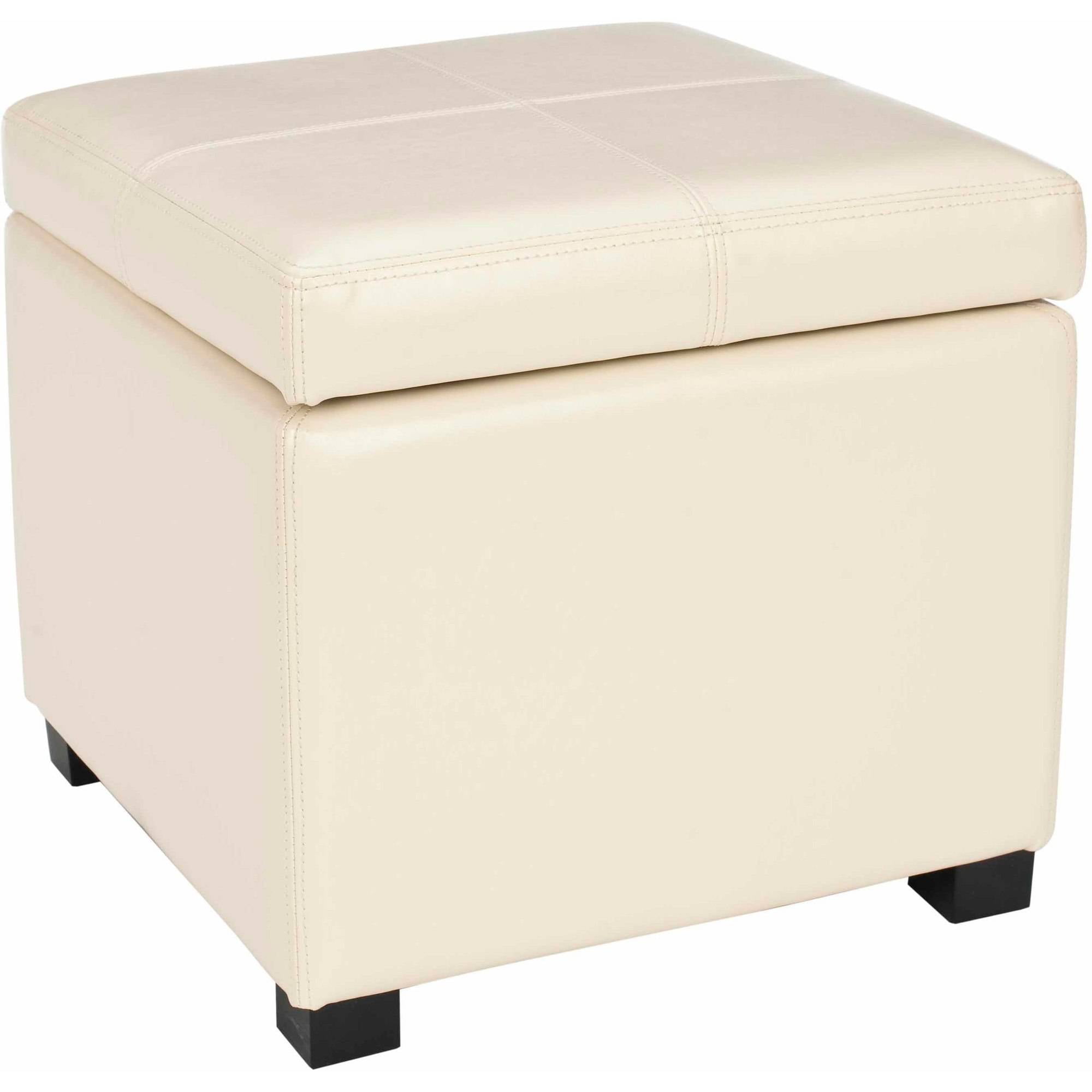 Safavieh Madison Rustic Solid Flip Top Square Storage Ottoman