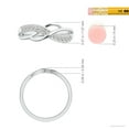 thumbnail image 6 of ANGARA Natural 0.19 Ct. Diamond Fashion Ring in Sterling Silver for Women (Ring Size: 3.5), 6 of 11