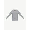 thumbnail image 6 of Free Assembly Women's Ribbed Crewneck Top with Long Sleeves, 6 of 6