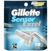 Gillette Sensor Excel Cartridges 10 Each