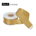thumbnail image 2 of Uxcell Cinta de Satén Grosgrain de 1 pulgada y 10 yardas, Cinta Sólida Fina de Seda para Ramo de Boda Dorado, 2 of 7
