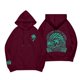 thumbnail image 2 of Sudadera con capucha Gotyou Pink Palm Puff azul para mujer con cordón Jersey letras Vino M, 2 of 3