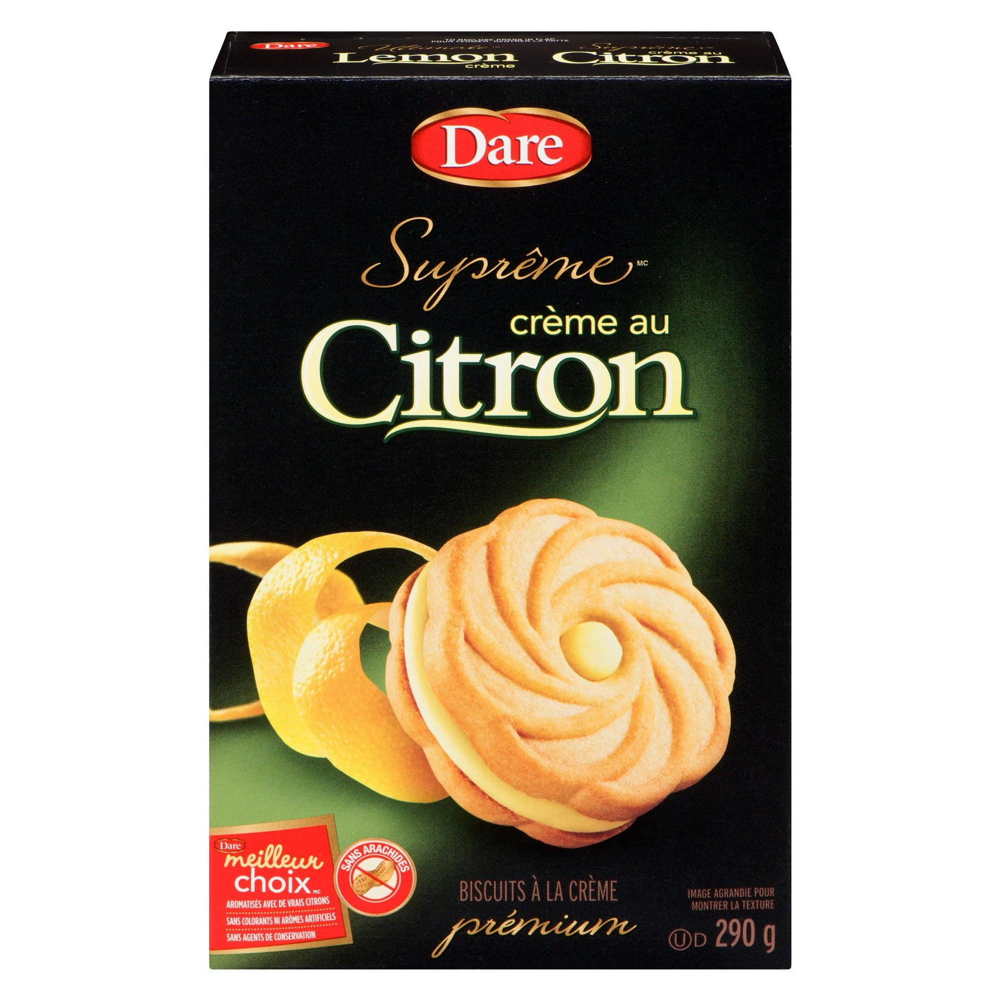 Dare Suprême crème au Citron Biscuits 290 g