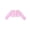 Pink, variant on Aislor Kids Girls Long Sleeves Short Bolero Flower Girl Shrug Cardigan Wedding Prom Pageant Cover Up Sweater