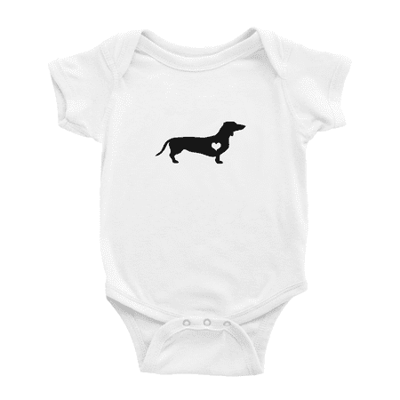 

Dachshund Love Funny Baby Bodysuit Boy Girl Unisex
