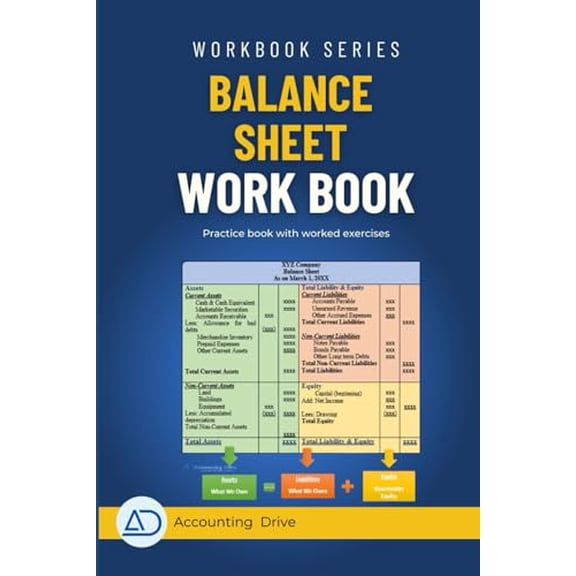 Pre-Owned Balance Sheet Workbook: Practice to Prepare balance sheet in just 10 minutes like as pro: Practice questions with working area, 9798336735833, , Paperback,