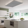 thumbnail image 3 of Vintage Dark Gray Magnetic Fluorescent Light Covers for Ceiling Lights 2x4Ft, Farmhouse Retro Solid Color Linen Texture Office Classroom Kitchen Drop Ceiling Light Covers Filters Shade Panel 2 Packs, 3 of 9