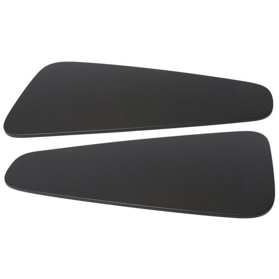 Ikon Motorsports Compatible with 10-14 Ford Mustang Rear Quarter Side Window Louvers Scoop Cover Vent Panel - Painted Matte Black