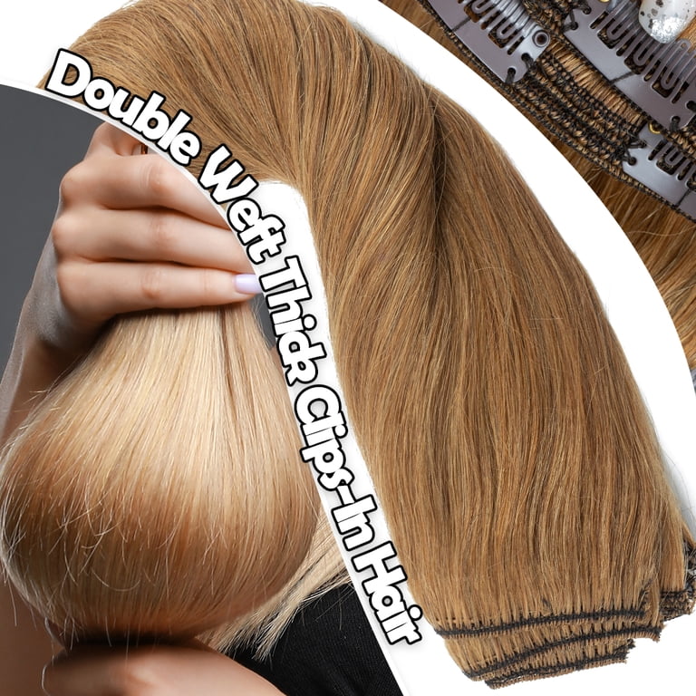 SEGO Human Hair Double Weft Clip In 100% Remy Human Hair  display picture 1