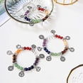 thumbnail image 5 of Pulseras curativas de 7 Chakras con piedras reales, pulsera de Chakra curativa de piedras preciosas, pulseras de meditación de Yoga para protección, curación energética, 5 of 5