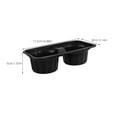 thumbnail image 3 of Worgeous Black Plastic Takeout Cup Carrier Tray for Holding Cups with Secure Dual Base and Sturdy Construction 50PCS, 3 of 7