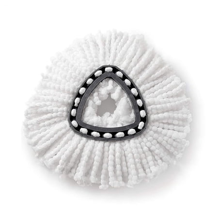 360° Spin Mop Triangle For O-Cedar/Vileda Wring Refill Mop Head Replacement Microfiber WHITE 1PCS