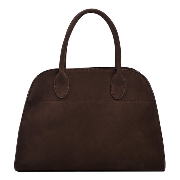 Bolso Mano Mujer Ante Retro Hobo Color Sólido Correa Ajustable para Desplazamientos