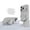 White, variant on 25W for MagSafe Wireless Charger, Fast Magnetic Wireless Charging Pad Ultra-thin Portable Built Ring Stand Qi2.2 Certified Aluminum Alloy Glass Panel for iPhone 17 16 15 14 13 12 Series& AirPods 4-2
