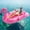 Pink, variant on HeySplash Inflatable Tanning Pool, Flamingo Tanning Pool Lounger with Cup Holder, Floaties for Adults, Inflatable Pools Floats with Dual Handles Detachable Pillow for Beach Summer
