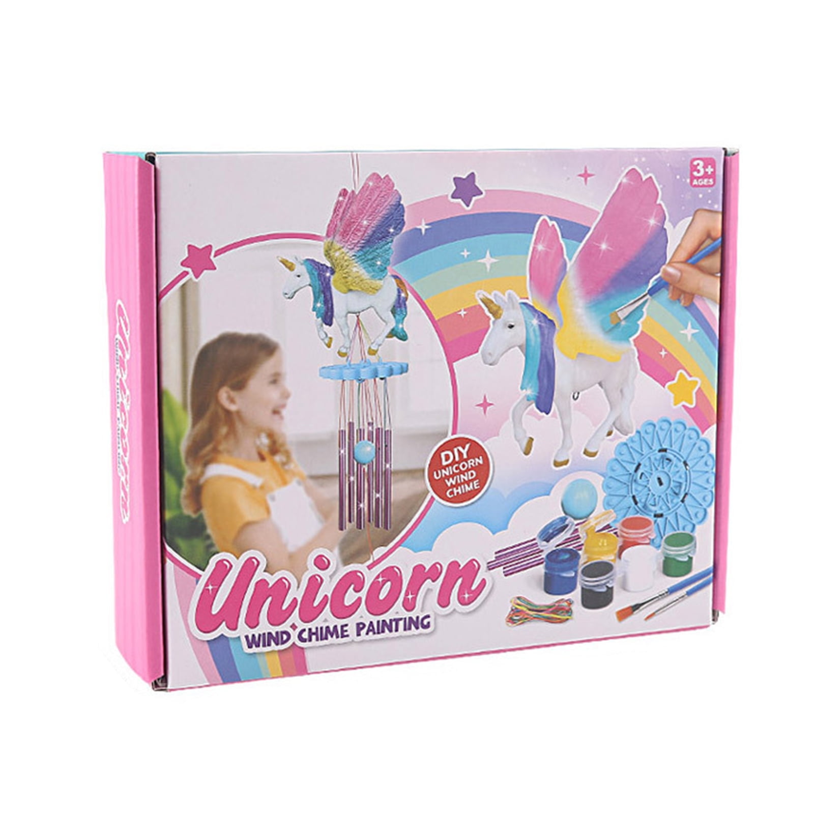Minetom Arts and Crafts for Kids Ages 4-6 6-8 8-12, Kid Stocking Stuffers  for Girls Pack 12, Unicorn Painting Kit for Kids, Paint Your Own Unicorn