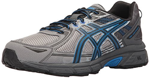 ASICS Men's Gel-Venture 6 Running Shoe, Aluminum/Black/Directoire Blue, Medium -