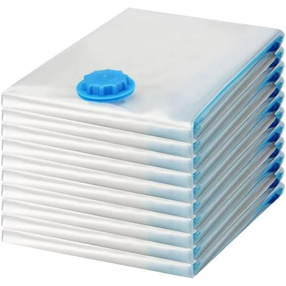 YQHWQ Small Premium Vacuum Storage Bags - 40cm x 60cm, Polyester, Airtight & Waterproof Zipper Closure, Space-Saving Solution for Clothes, Bedding, Travel & More Small 40cm x 60cm Single Ba