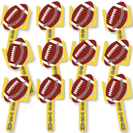 Homecoming - Football Fundraising Themed Spirit Cheer Gear - Fan Sports Swag Paddles - Set of