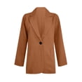 thumbnail image 5 of Womens Blazer Pant Suit Set Plus Size Office Outfits Open Front Blazer Straight Pants 2 Piece Business Casual Sets, 3XL, 5 of 7